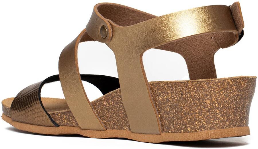 Bayton Sandalen met riem 'Reus' goud - Foto 2