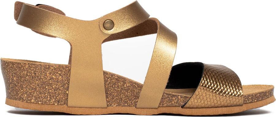 Bayton Sandalen met riem 'Reus' goud - Foto 6