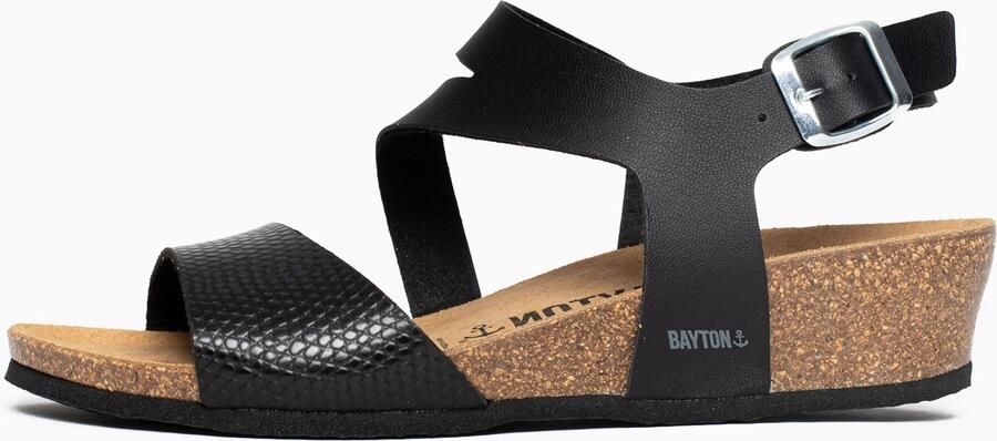 Bayton Sandalen met riem 'Reus' zwart