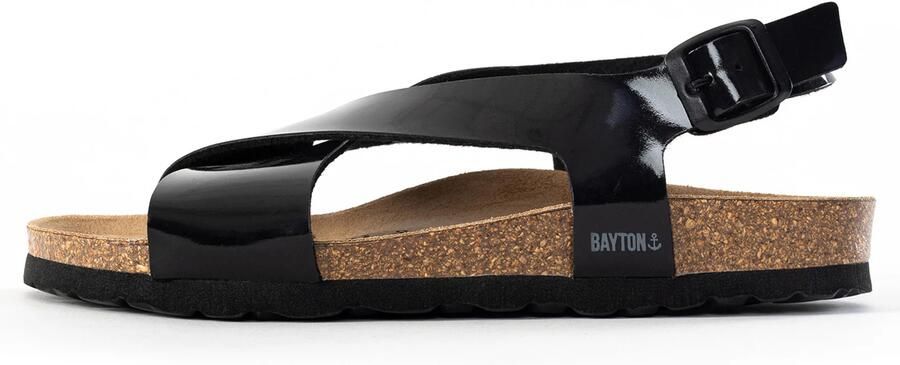 Bayton Sandalen met riem 'Rioja' zwart