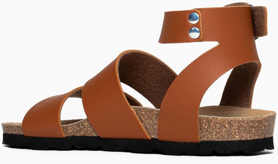 Bayton Sandalen met riem 'Soria' camel bruin - Foto 2