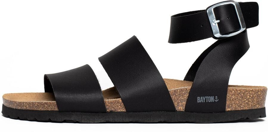 Bayton Sandalen met riem 'Soria' zwart