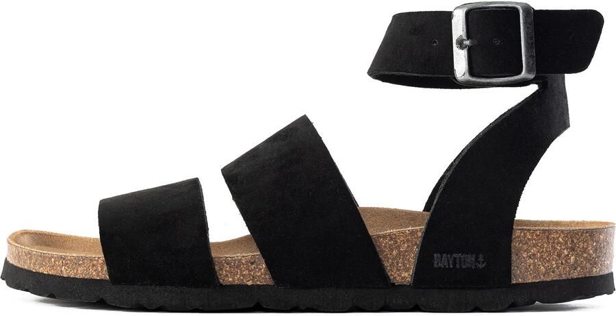 Bayton Sandalen met riem 'Soria' zwart