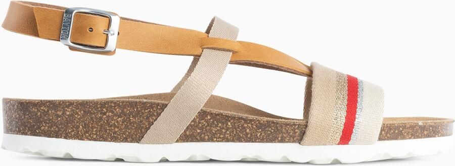 Bayton Sandalen met riem 'Spencer' beige oranje - Foto 5