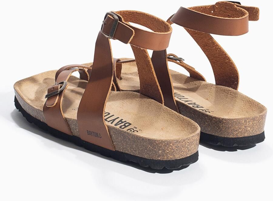 Bayton Sandalen met riem 'SWAN' lichtbruin - Foto 5