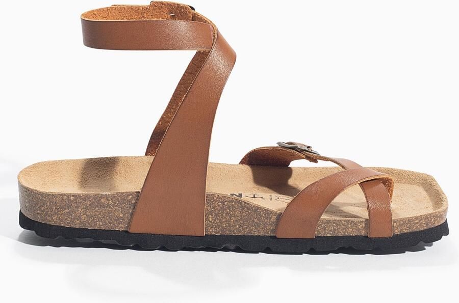 Bayton Sandalen met riem 'SWAN' lichtbruin - Foto 6