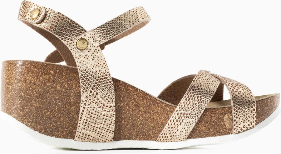 Bayton Sandalen met riem 'Venus' mosterd - Foto 5