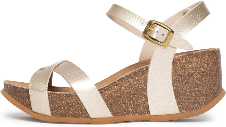 Bayton Sandalen met riem 'Venus' nude bruin
