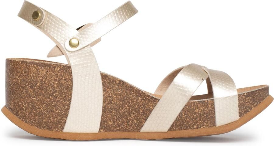 Bayton Sandalen met riem 'Venus' nude bruin - Foto 4