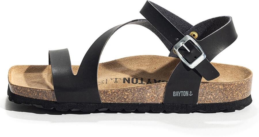 Bayton Sandalen met riem 'Vigo' zwart