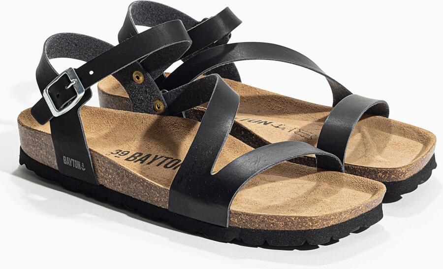 Bayton Sandalen met riem 'Vigo' zwart - Foto 5