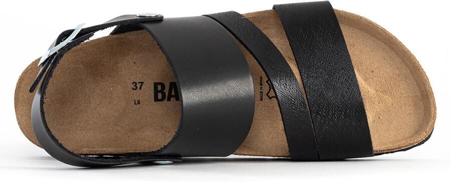 Bayton Sandalen met riem 'Vitoria' basaltgrijs zwart - Foto 4