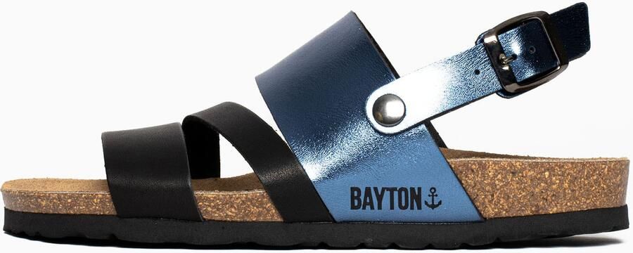 Bayton Sandalen met riem 'Vitoria' zilver wit