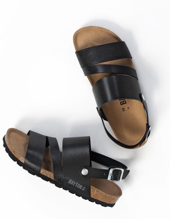 Bayton Sandalen met riem 'Vitoria' zwart - Foto 2