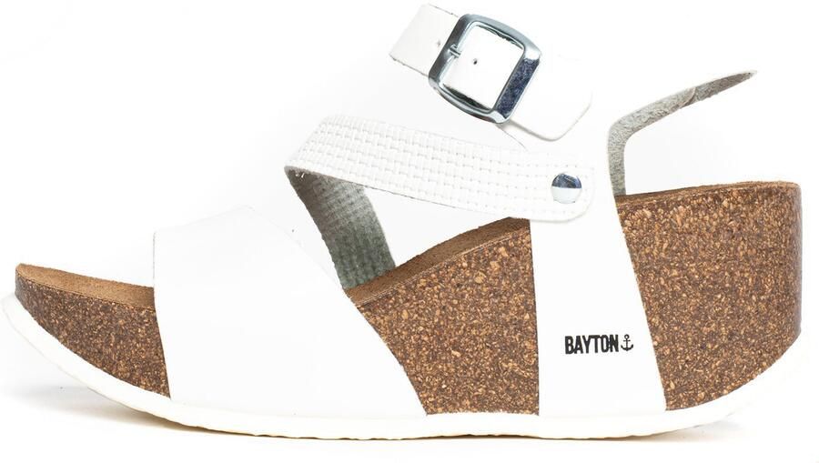 Bayton Sandalen met riem wit