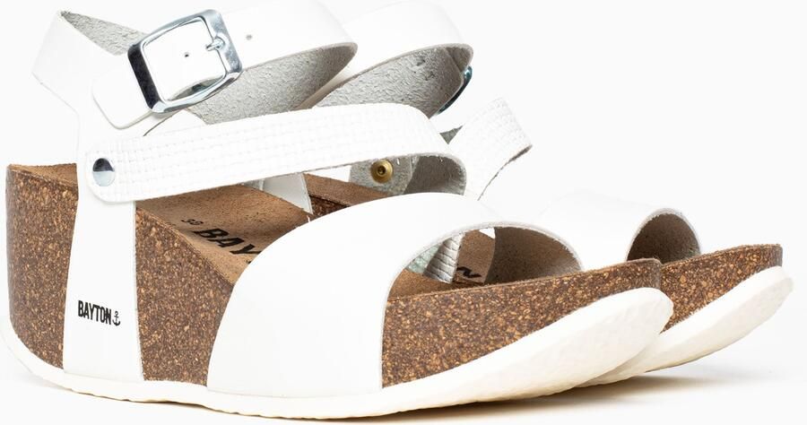 Bayton Sandalen met riem wit - Foto 6