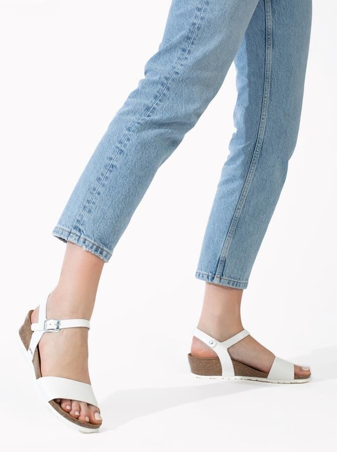 Bayton Sandalen met riem 'Wodonga' bruin wit - Foto 4