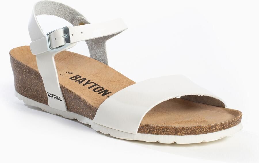 Bayton Sandalen met riem 'Wodonga' bruin wit - Foto 6