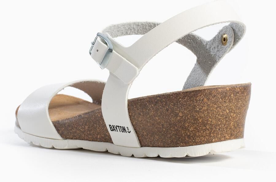 Bayton Sandalen met riem 'Wodonga' bruin wit - Foto 5