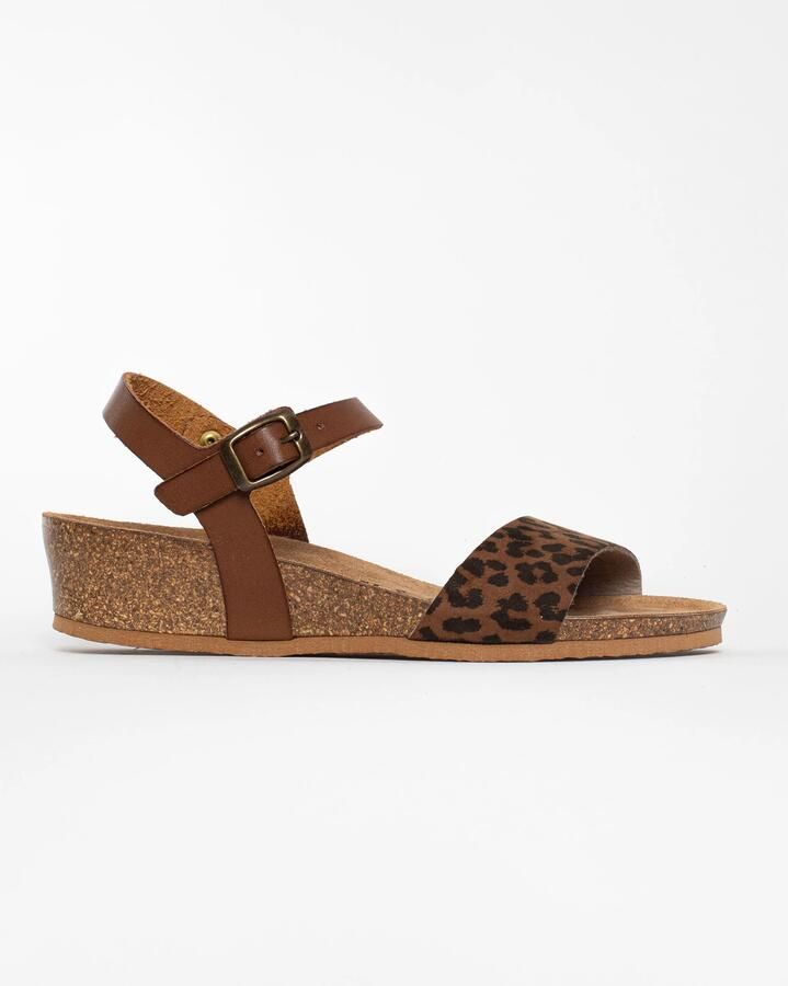 Bayton Sandalen met riem 'Wodonga' camel zwart - Foto 3
