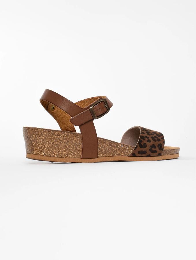 Bayton Sandalen met riem 'Wodonga' camel zwart - Foto 4