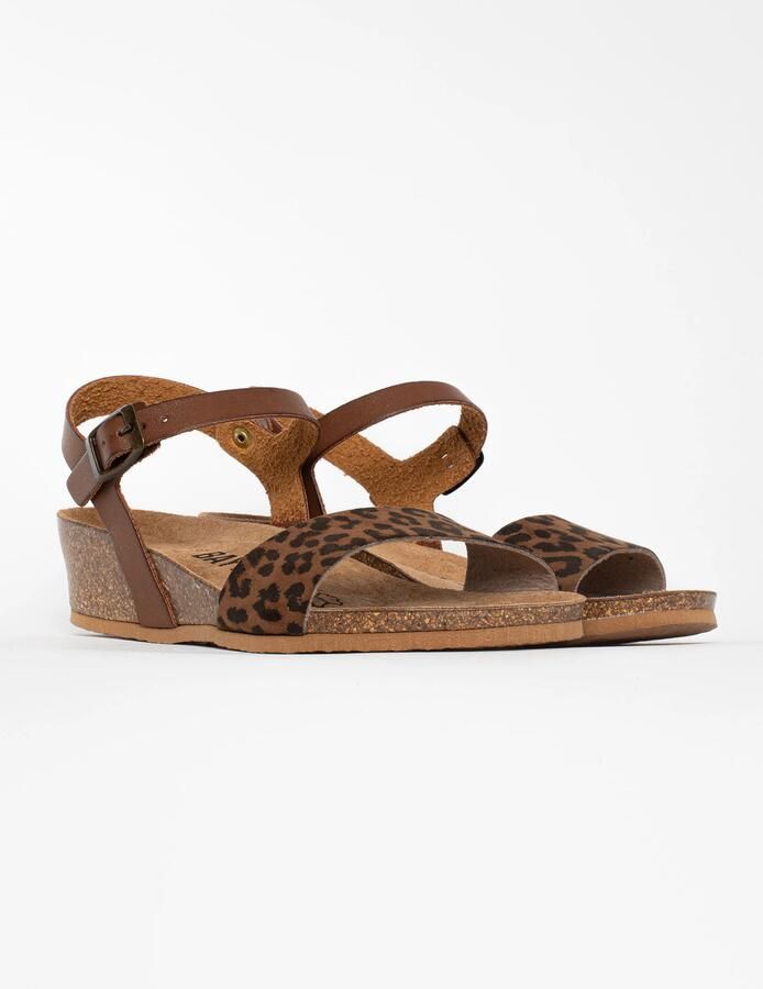 Bayton Sandalen met riem 'Wodonga' camel zwart - Foto 2