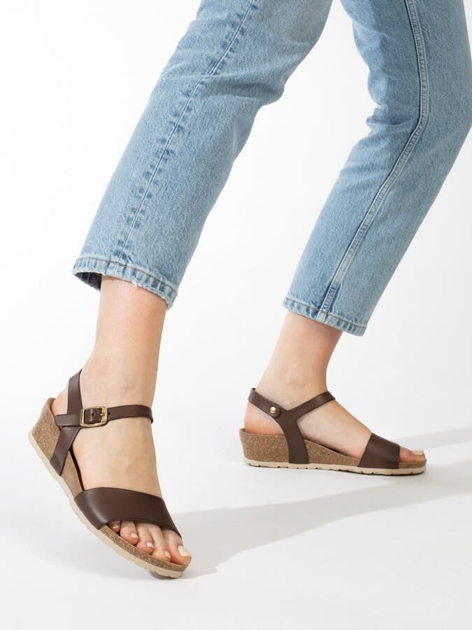 Bayton Sandalen met riem 'Wodonga' crème bruin lichtbruin - Foto 2