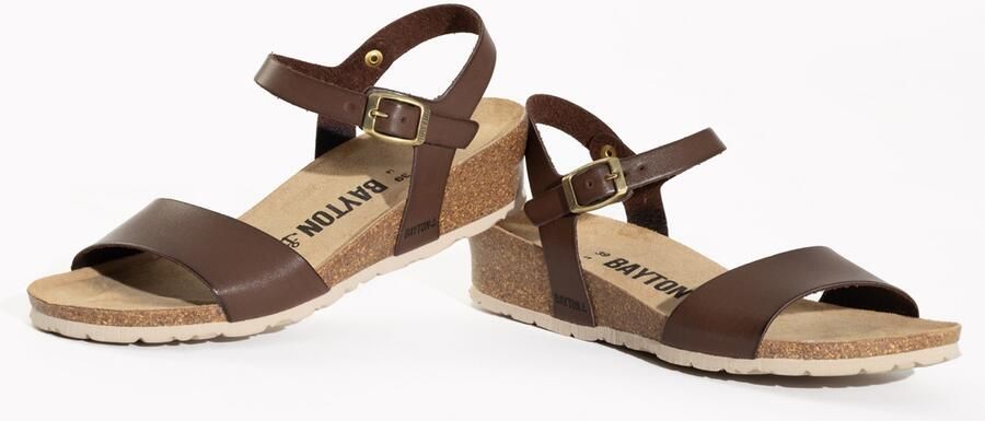 Bayton Sandalen met riem 'Wodonga' crème bruin lichtbruin - Foto 6