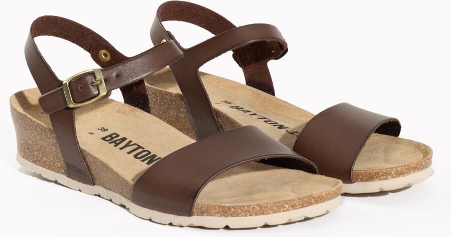 Bayton Sandalen met riem 'Wodonga' crème bruin lichtbruin - Foto 5