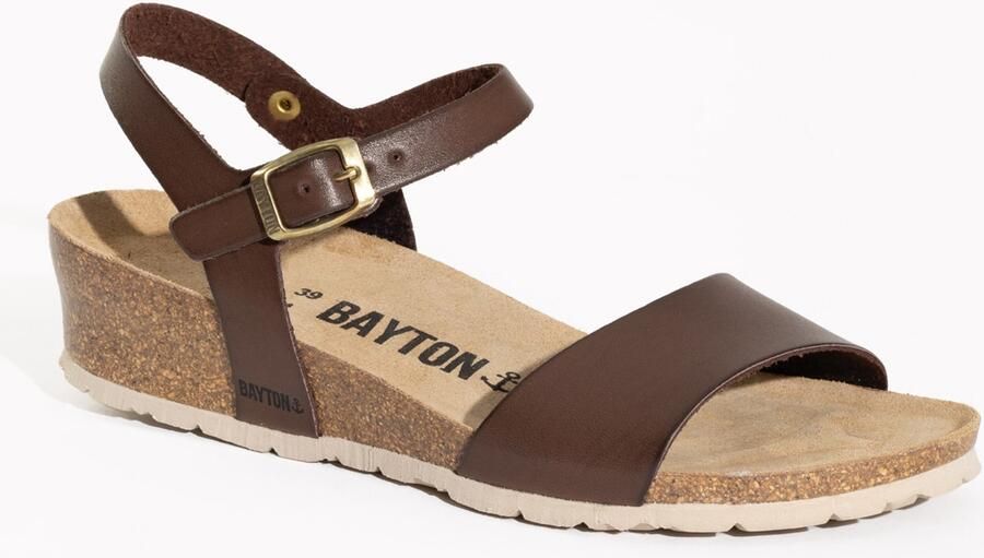 Bayton Sandalen met riem 'Wodonga' crème bruin lichtbruin - Foto 3
