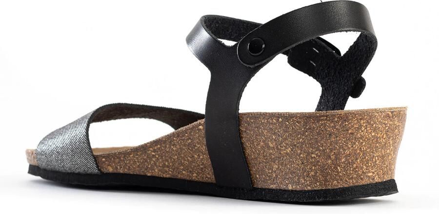 Bayton Sandalen met riem 'Wodonga' grijs zwart - Foto 2