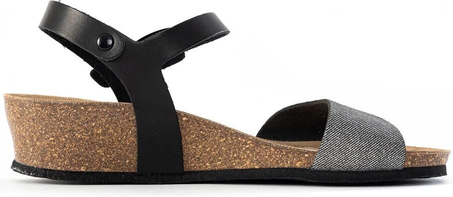 Bayton Sandalen met riem 'Wodonga' grijs zwart - Foto 3