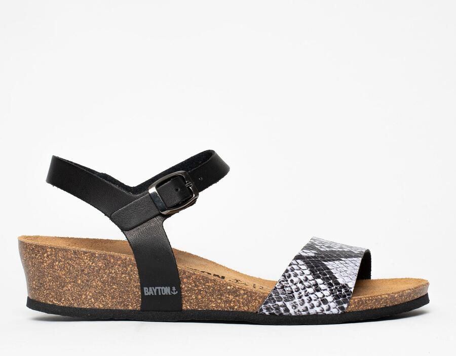 Bayton Sandalen met riem 'Wodonga' zwart wit - Foto 4