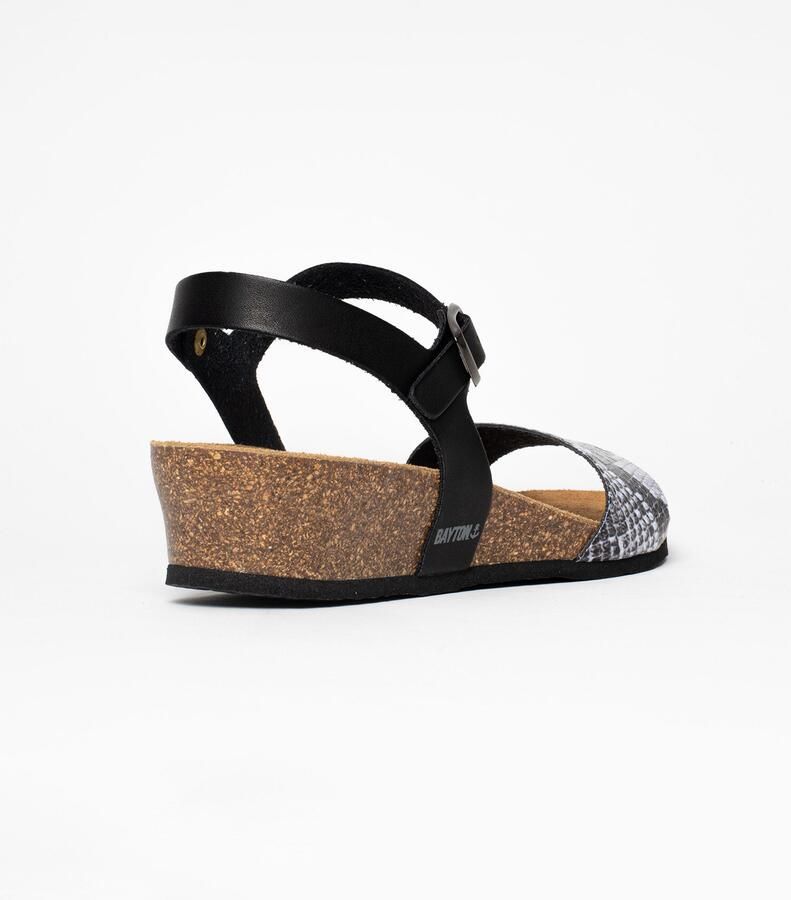 Bayton Sandalen met riem 'Wodonga' zwart wit - Foto 3