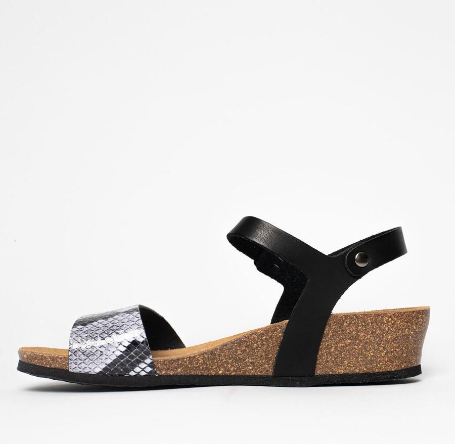 Bayton Sandalen met riem 'Wodonga' zwart wit - Foto 2