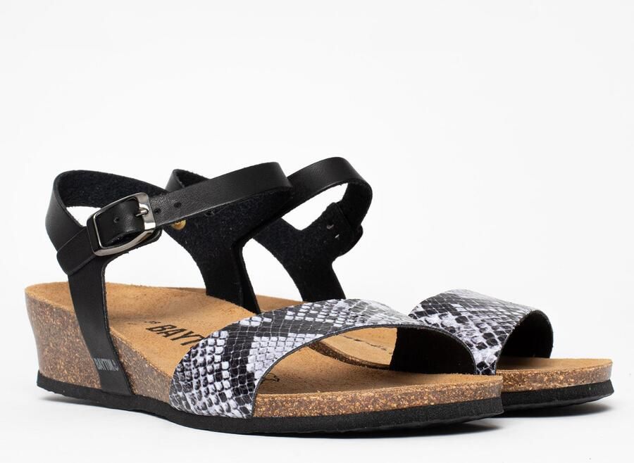 Bayton Sandalen met riem 'Wodonga' zwart wit - Foto 5