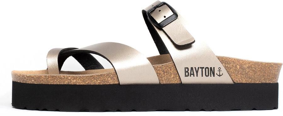Bayton Teenslipper 'Andromac' goud zwart