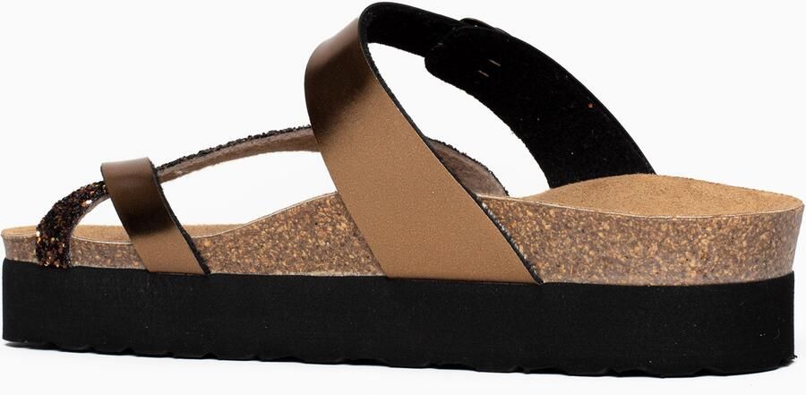 Bayton Teenslipper 'Andromac' lichtbruin donkerbruin - Foto 3