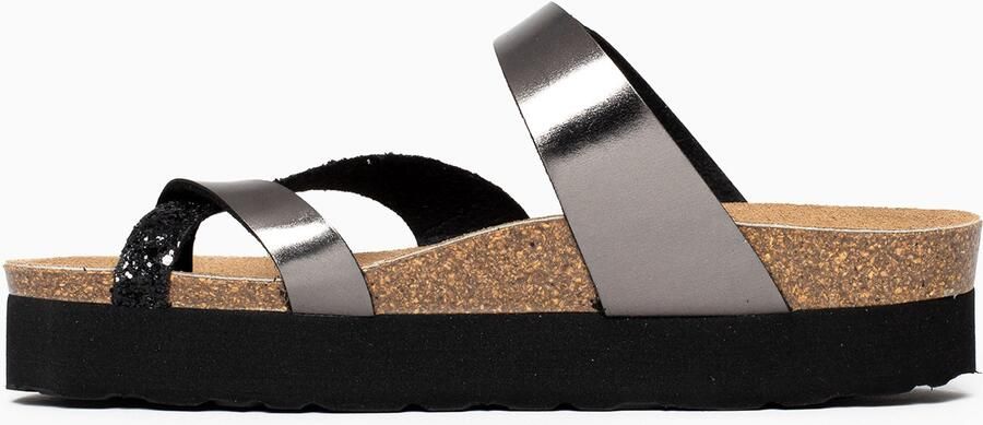 Bayton Teenslipper 'Andromac' zilvergrijs zwart - Foto 6