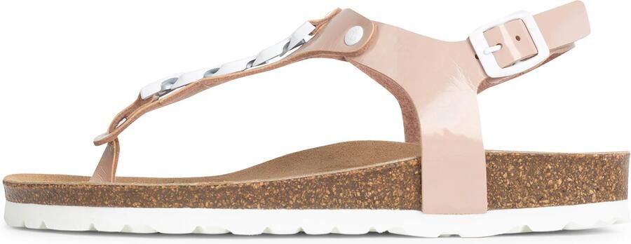Bayton Teenslipper 'Astrid' poederroze wit