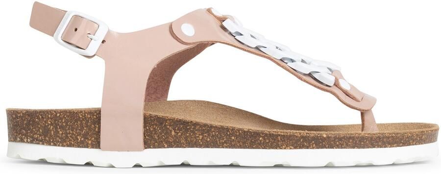 Bayton Teenslipper 'Astrid' poederroze wit - Foto 5