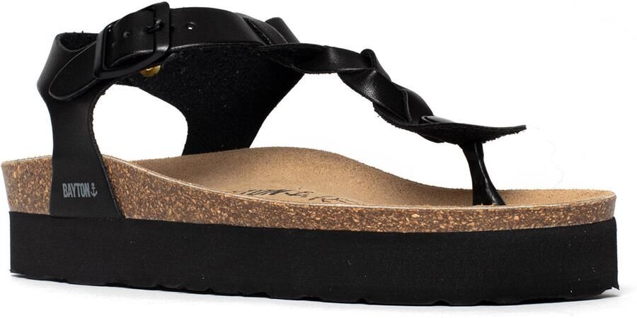 Bayton Teenslipper 'Badajoz' bruin donkergrijs zwart - Foto 4