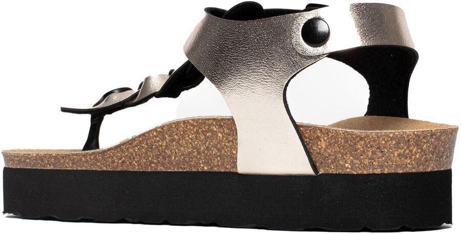 Bayton Teenslipper 'Badajoz' bruin goud zwart - Foto 3