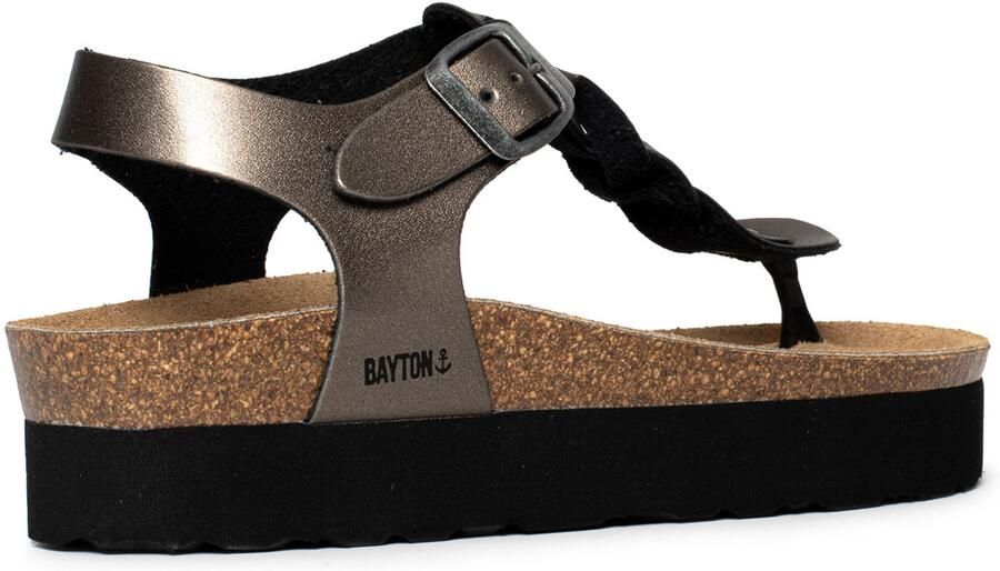 Bayton Teenslipper 'Badajoz' bruin zwart - Foto 2
