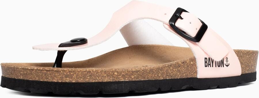Bayton Teenslipper bruin lichtroze zwart - Foto 4