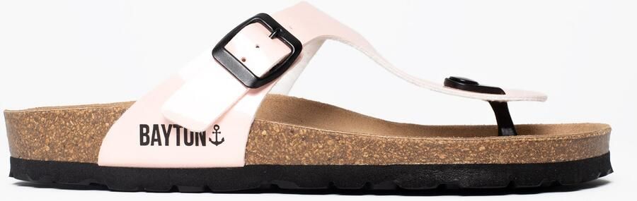 Bayton Teenslipper bruin lichtroze zwart - Foto 6