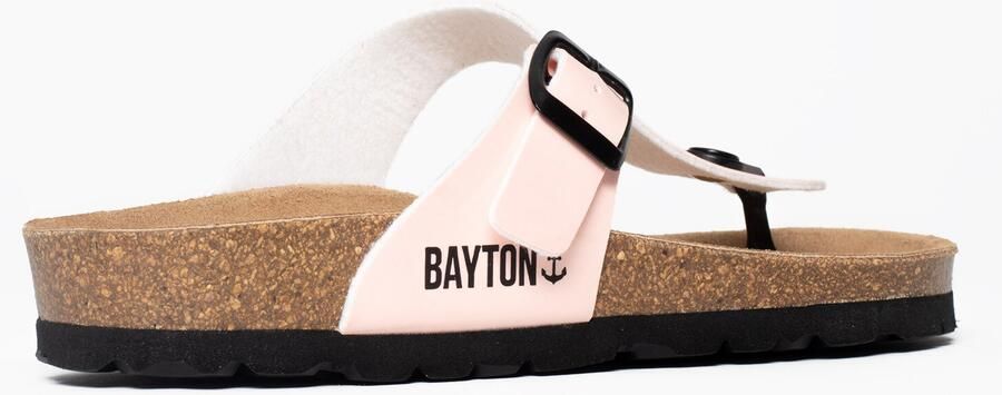 Bayton Teenslipper bruin lichtroze zwart - Foto 3