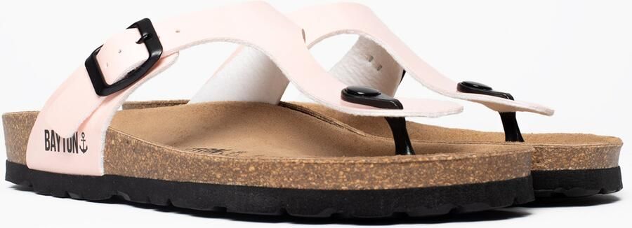 Bayton Teenslipper bruin lichtroze zwart - Foto 5