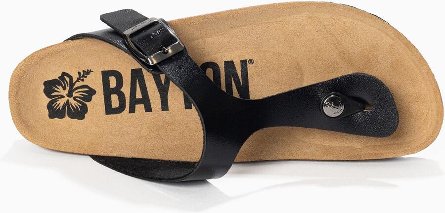 Bayton Teenslipper 'CAIRNS' grijs zwart - Foto 5