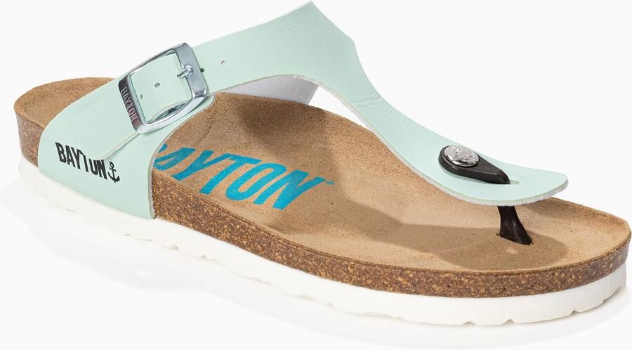 Bayton Teenslipper 'CAIRNS' pastelgroen zwart - Foto 3